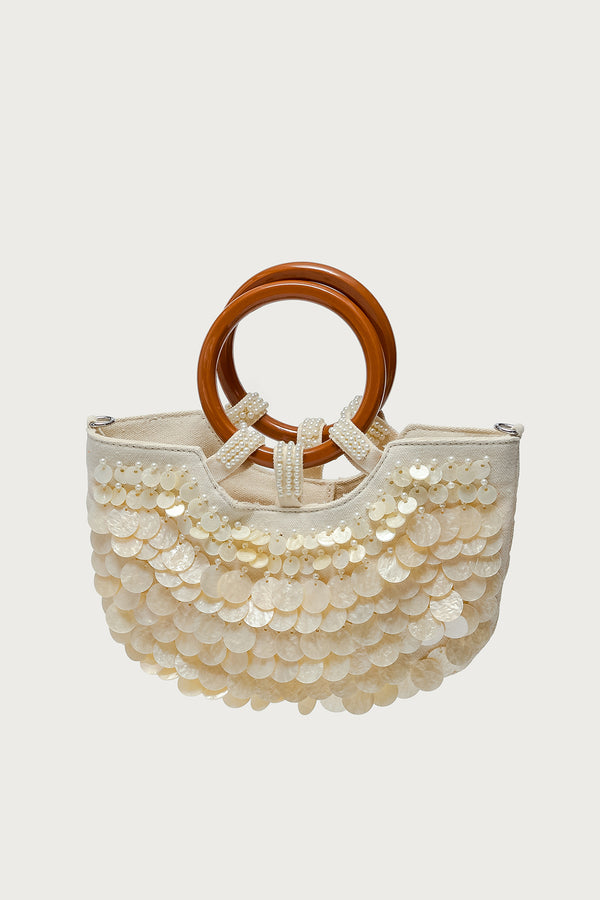 Iridescent Disc Hand Bag