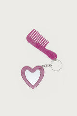 Compact Comb & Mirror Keychain