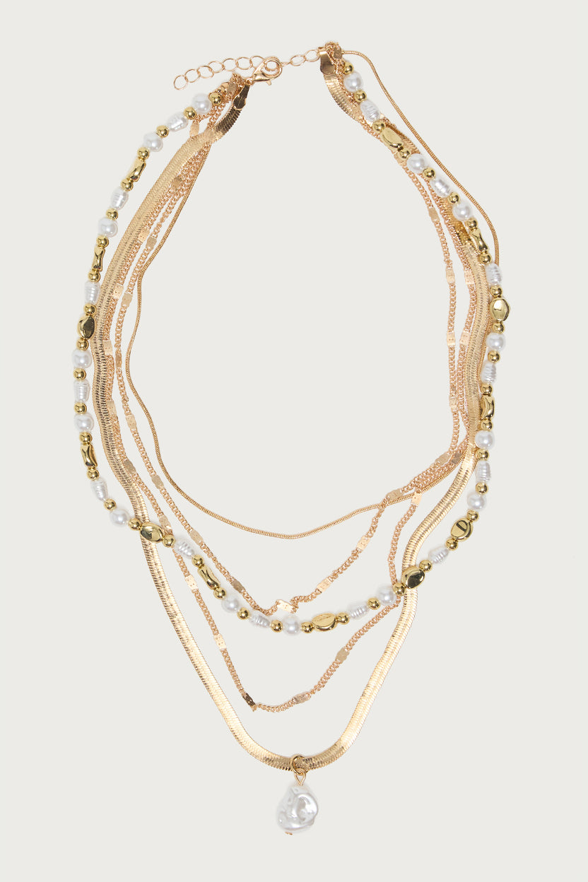Pearly Necklace Set