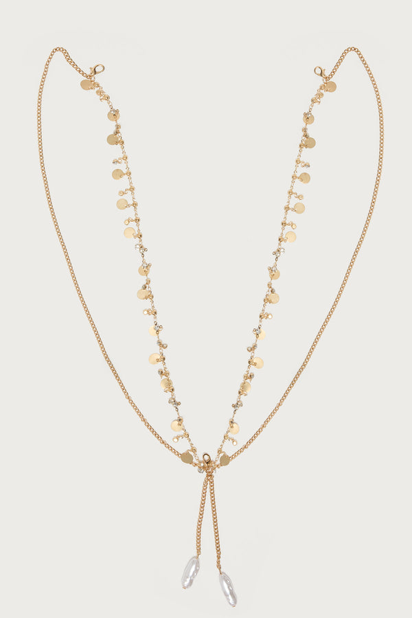 Pearly Disc Body Chain