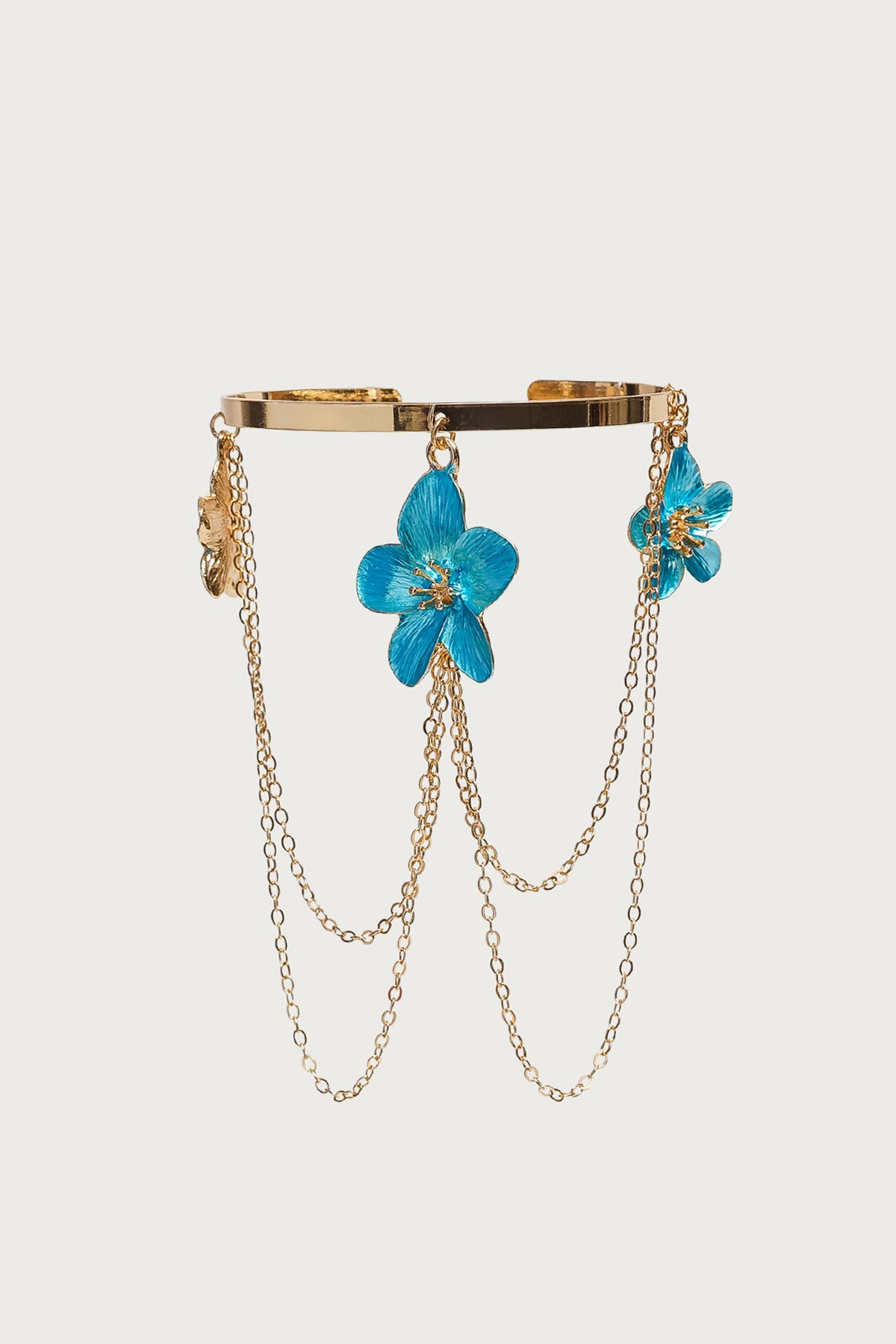 Tropical Flower Chain Arm Cuff