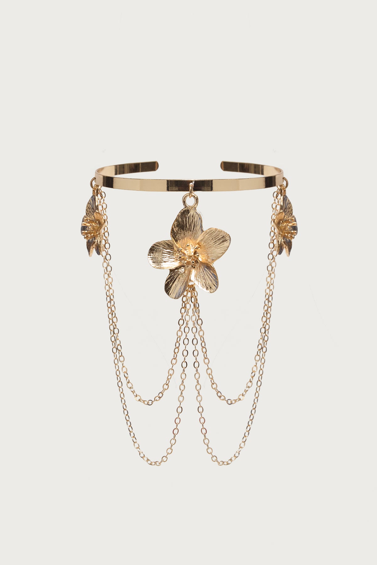 Tropical Flower Chain Arm Cuff