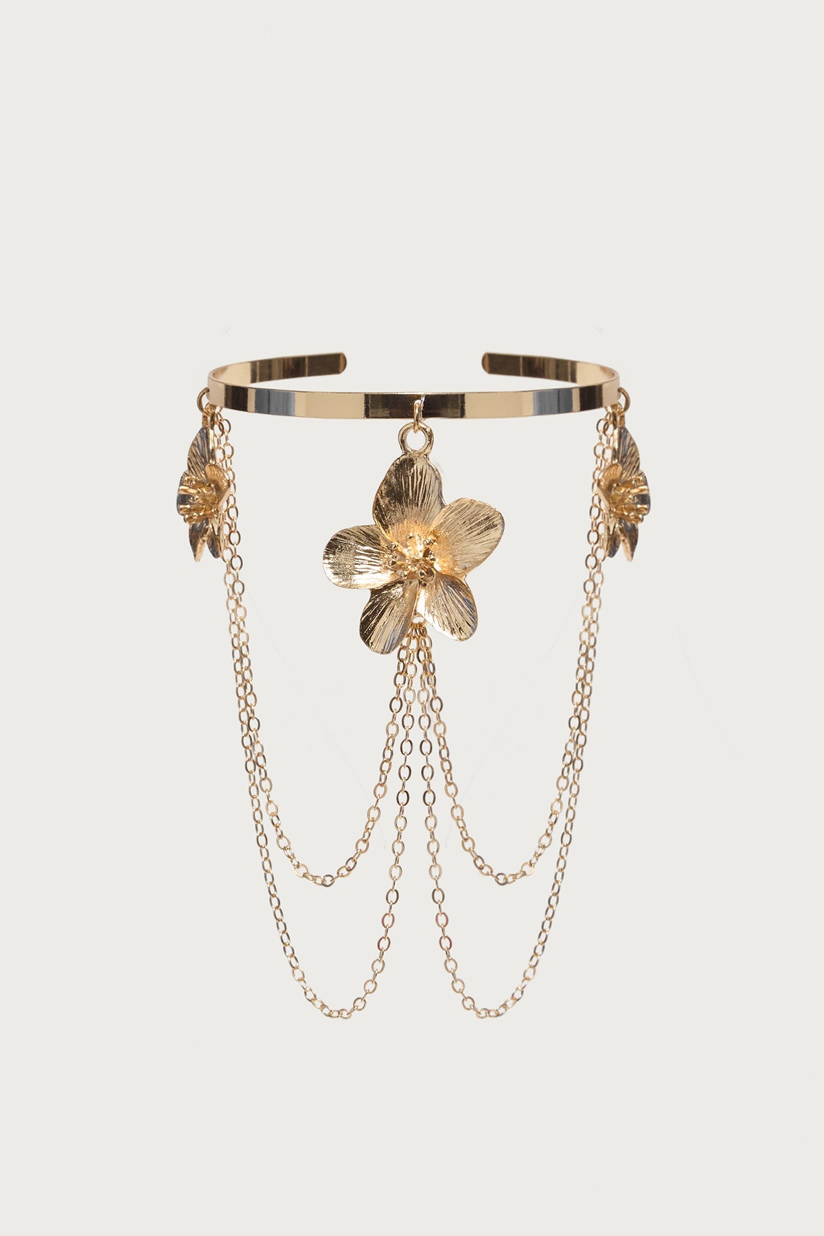 Tropical Flower Chain Arm Cuff
