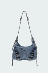 Denim Buckle Bag