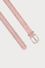 Mixed Studded Faux Leather Belt