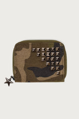 Studded  Camo Wallet