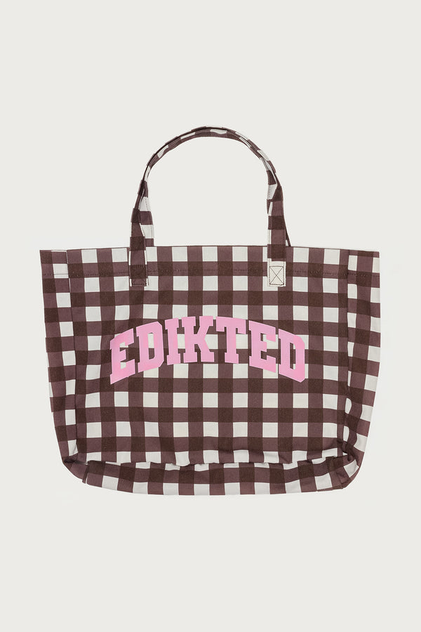 Edikted Gingham Tote Bag