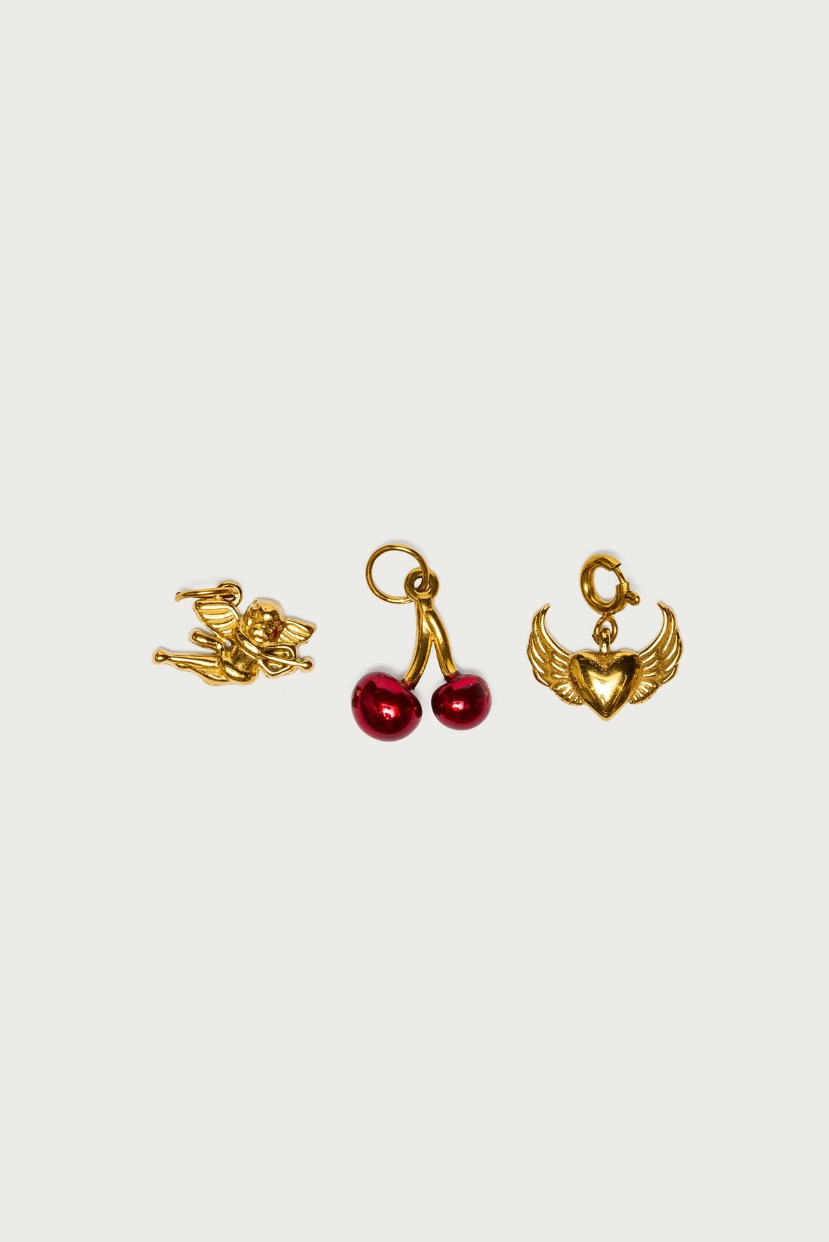 Cherry And Cherub Charm Set