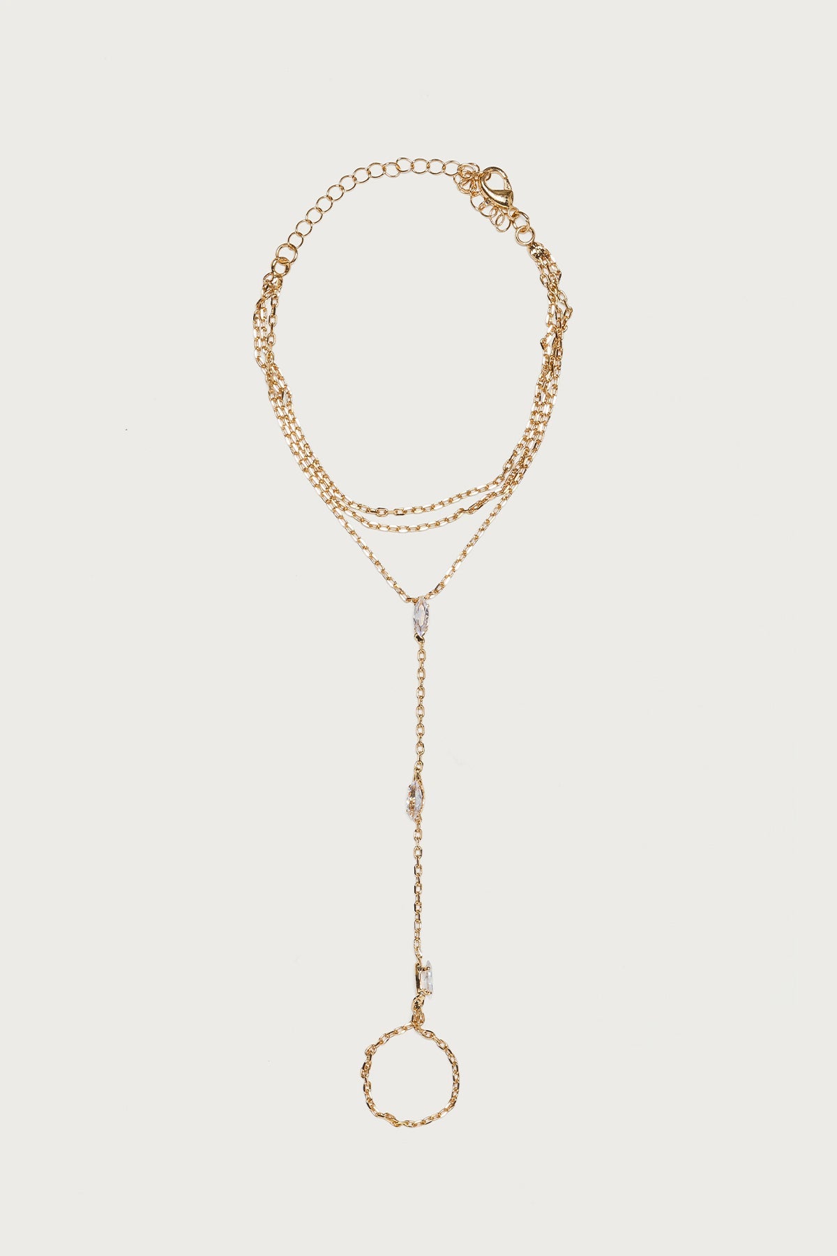 Faux Crystal Handchain