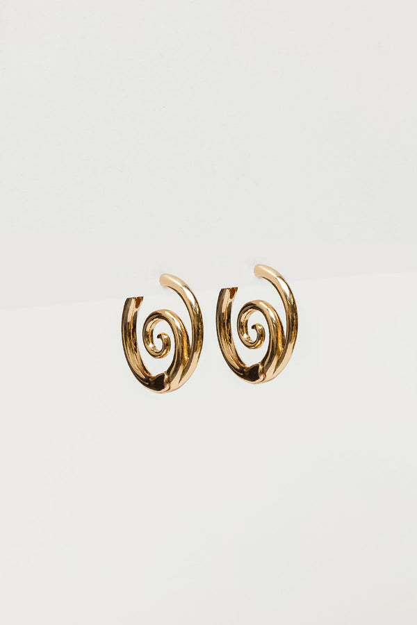 Spiral Hoop Earrings