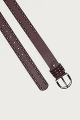 Studded Faux Leather Belt