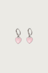 Pinky Heart Earrings