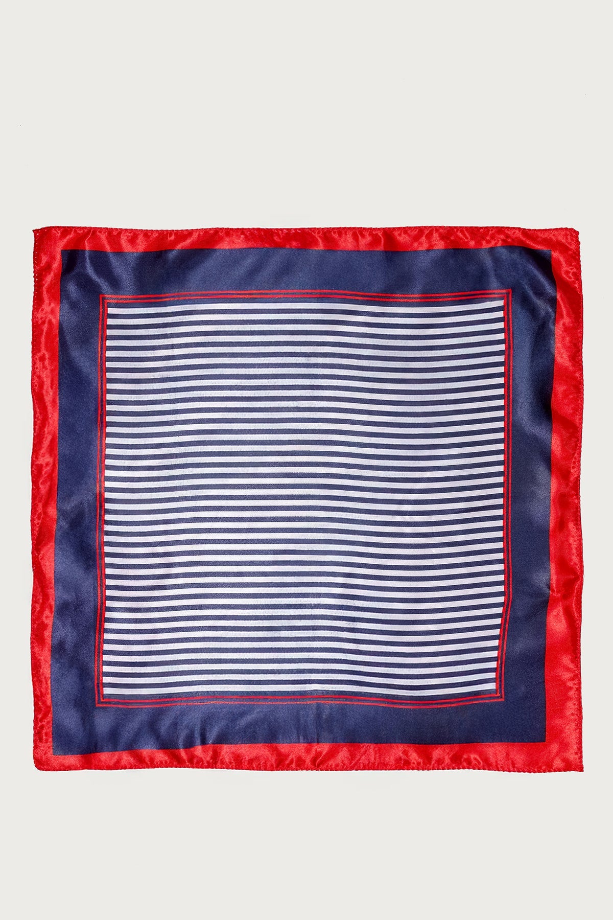 Satin Effect Striped Scarf