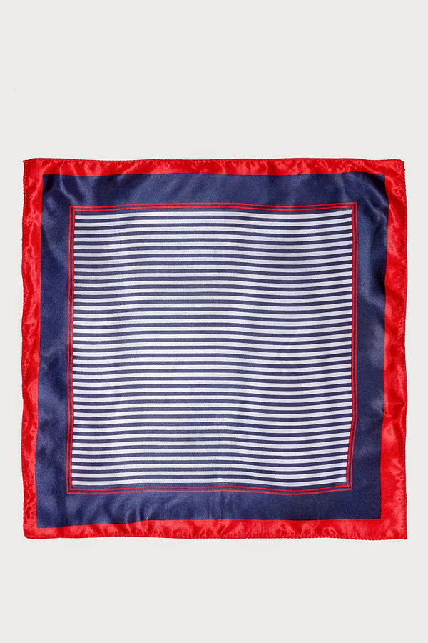 Satin Effect Striped Scarf