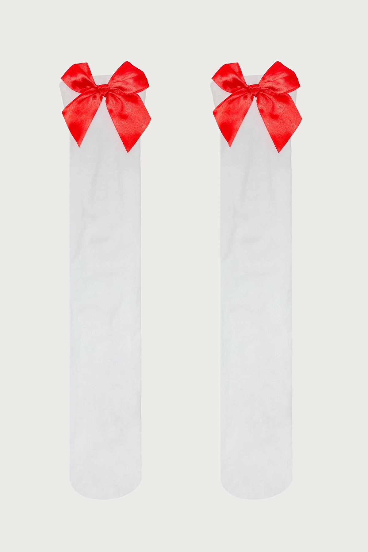 Sweetheart Bow Knee High Socks