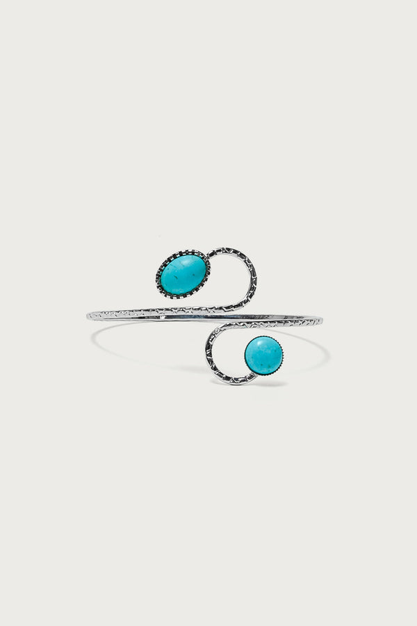 Stone Spiral Arm Cuff