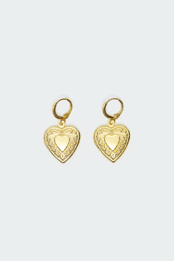 Heart Locket Earrings