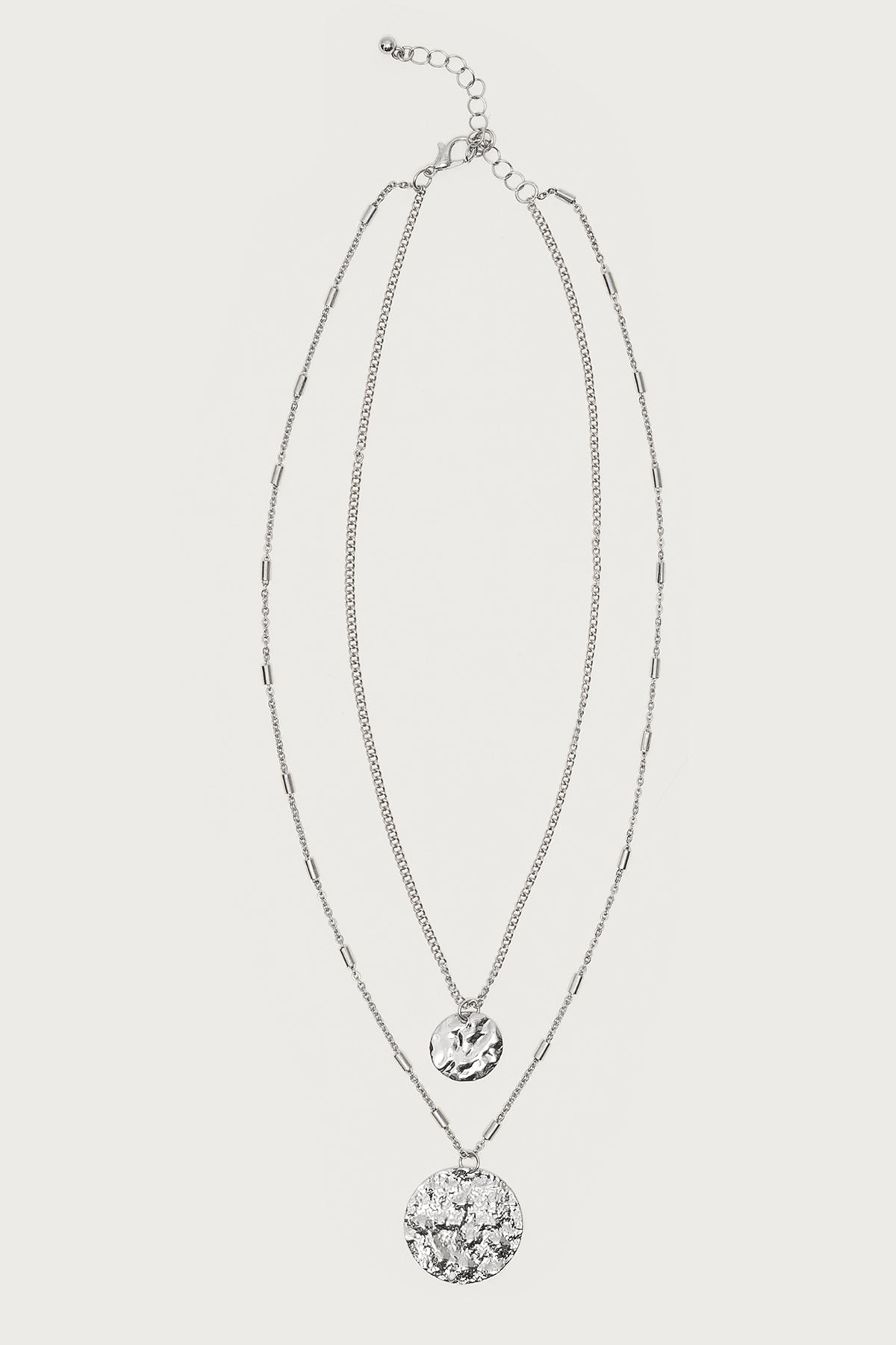 Textured Duo Layered Necklace