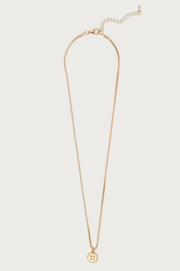 Button Charm Necklace
