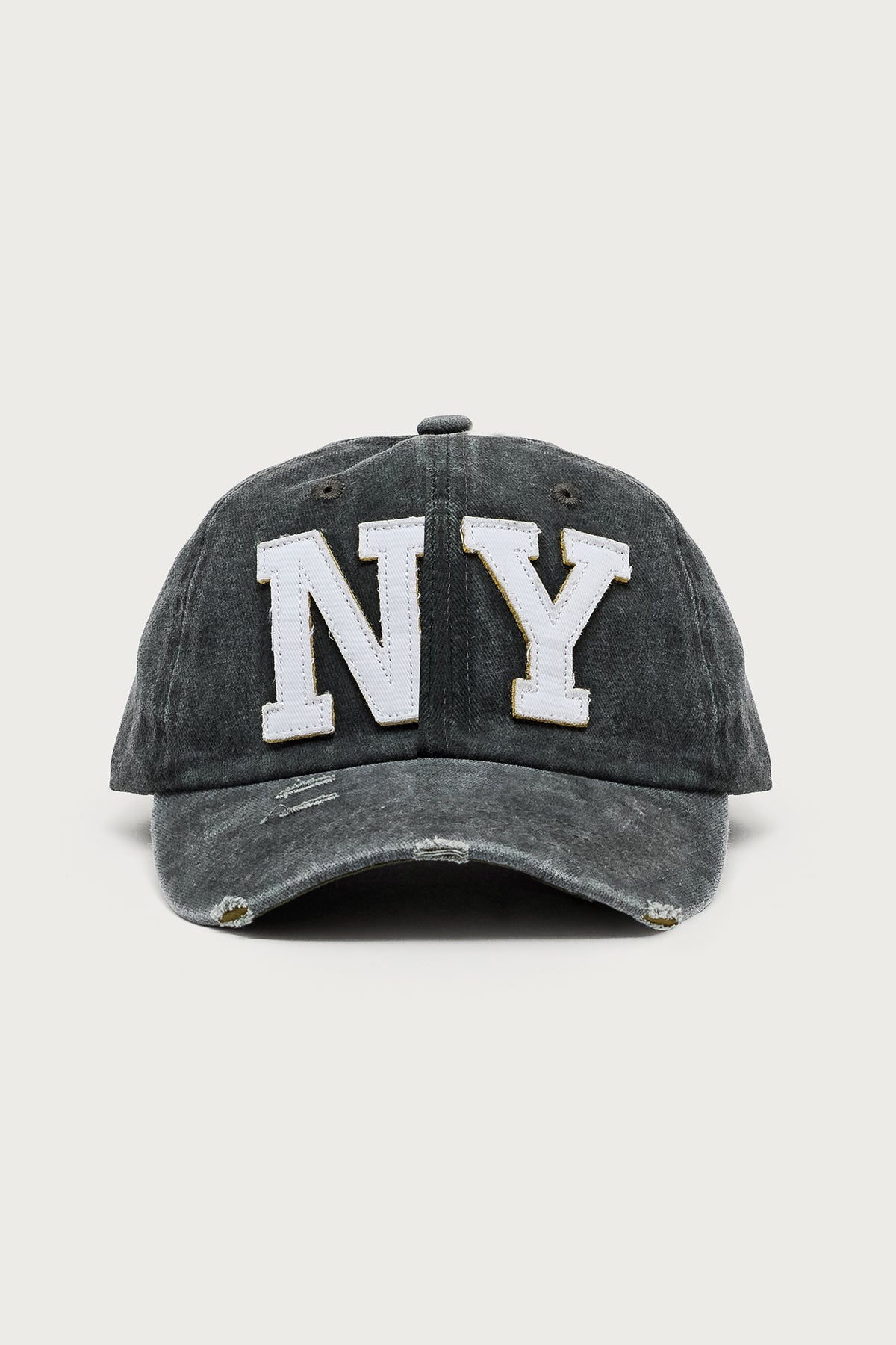 Ny Distressed Baseball Cap