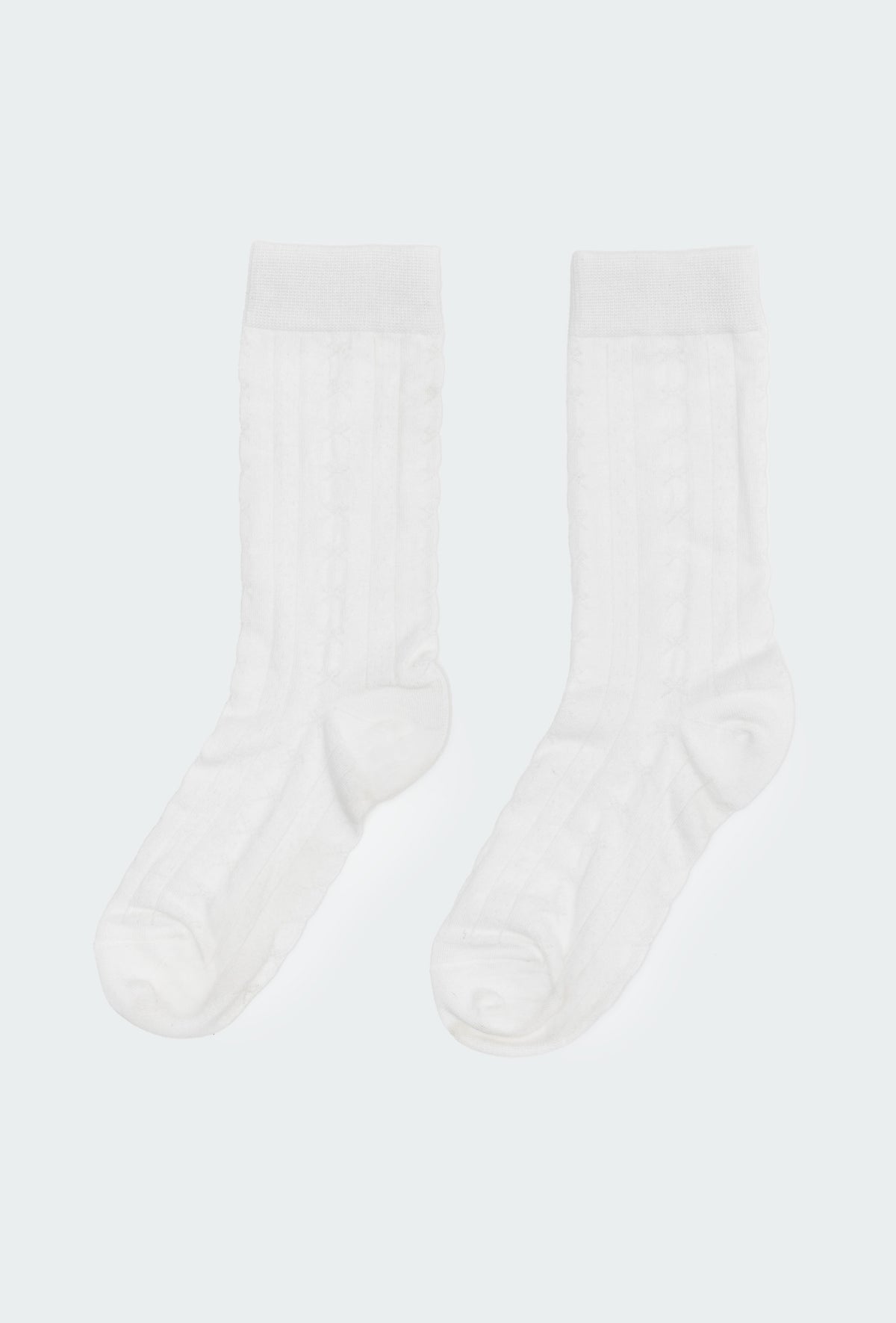 Bow Pointelle Socks