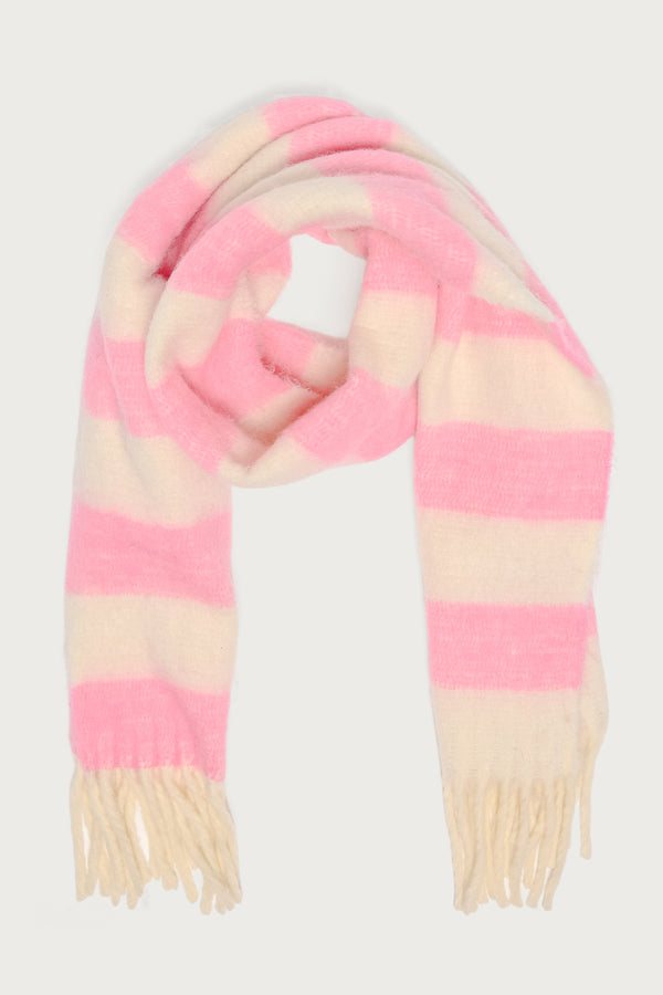 Striped Fringe Scarf view 2