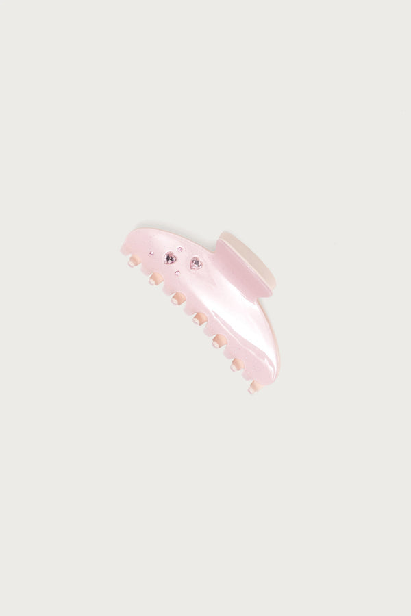 Heart Rhinestones Claw Clip