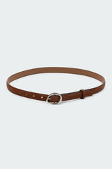 Faux Suede Slim Belt