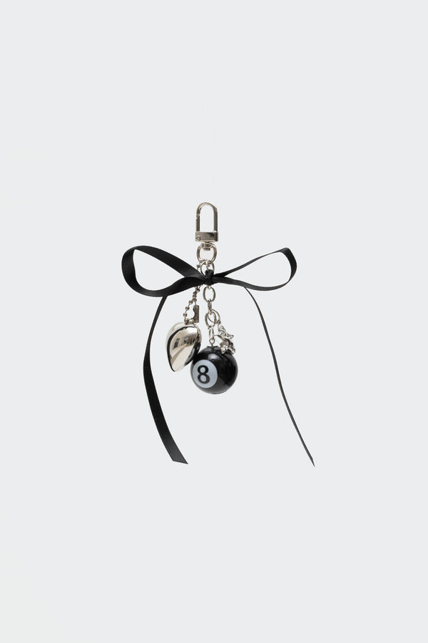 8 Ball & Heart Keychain