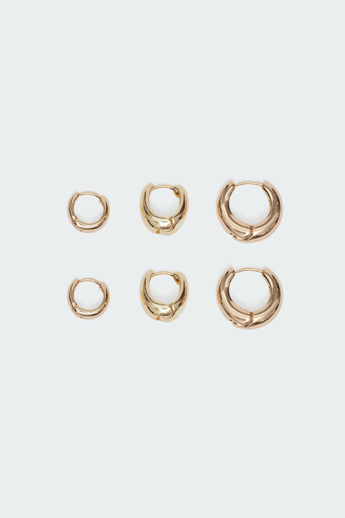 Chunky Hoop Earring Set