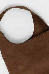 Faux Suede Shoulder Bag