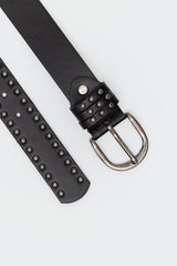 Studded Faux Leather Belt