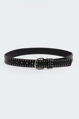 Studded Faux Leather Belt