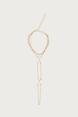 Rhinestone Layered Hand Chain