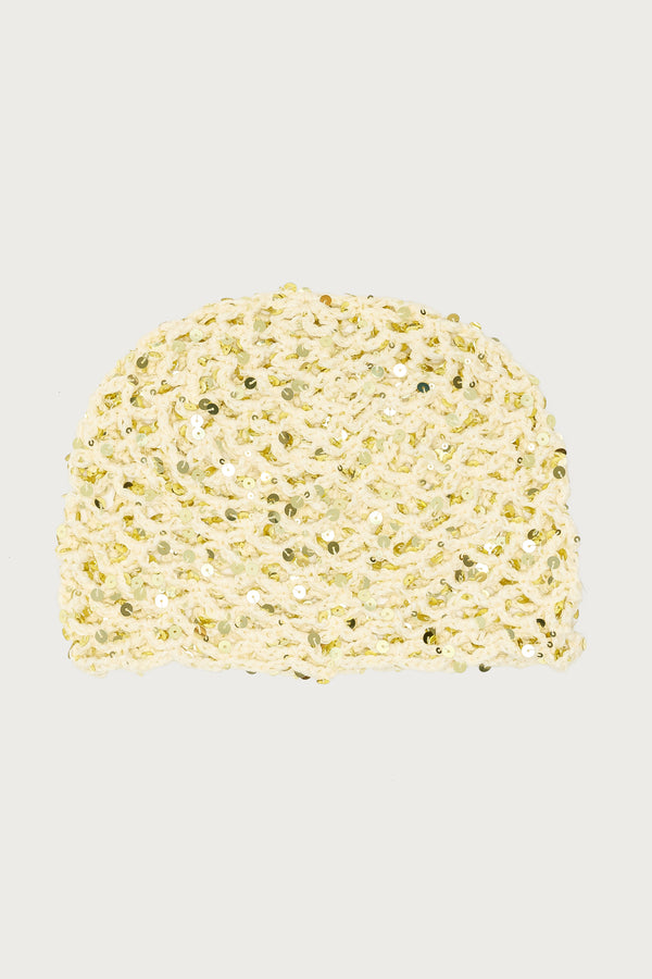 Sequin Crochet Beanie