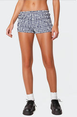 Gingham Scrunch Shorts