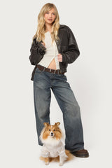 Edikted Camo Pet Hoodie