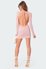 Alaric Open Back Mini Dress