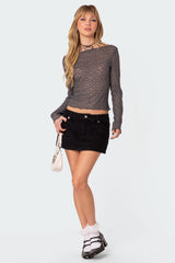 Leony Sheer Lace Top