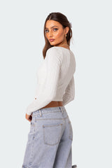 Lorey Lacey Knit Top