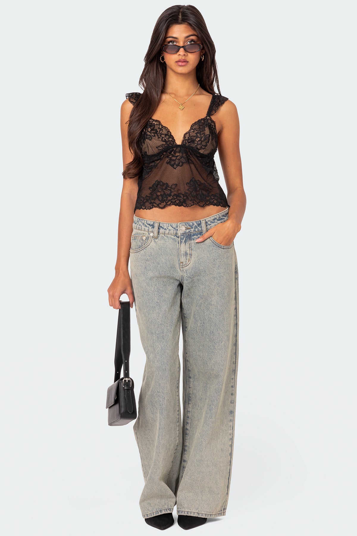 Jasmine Sheer Lace Top