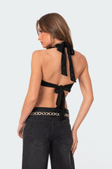 Myrah Open Back Sheer Lace Corset