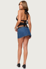 Ginny Mixed Polka Dot Halter Top