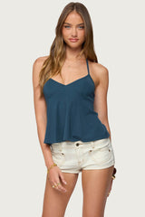 Leonora Halter Babydoll Top