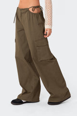 Carlo Low Rise Side Cut Out Cargo Pants