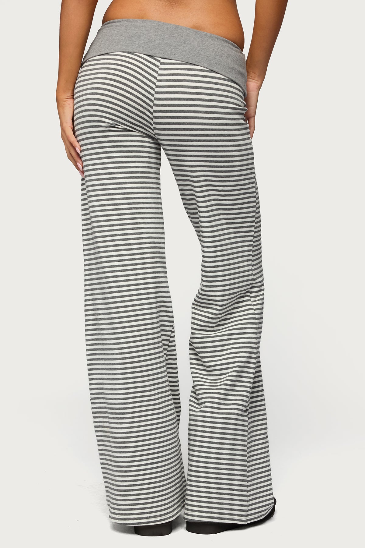 Meggy Striped Foldover Trousers