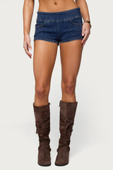 Zaida Stretchy Denim Micro Shorts