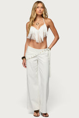 Kienna Fringed Bra Top