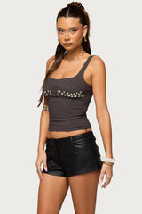 Libbie Iridescent Button Corset