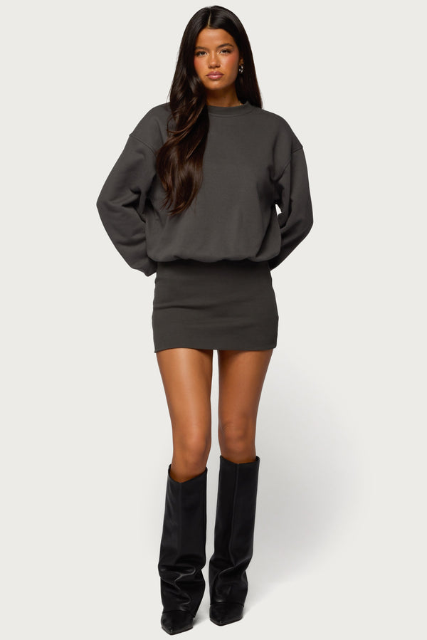 Jannah Sweatshirt Mini Dress